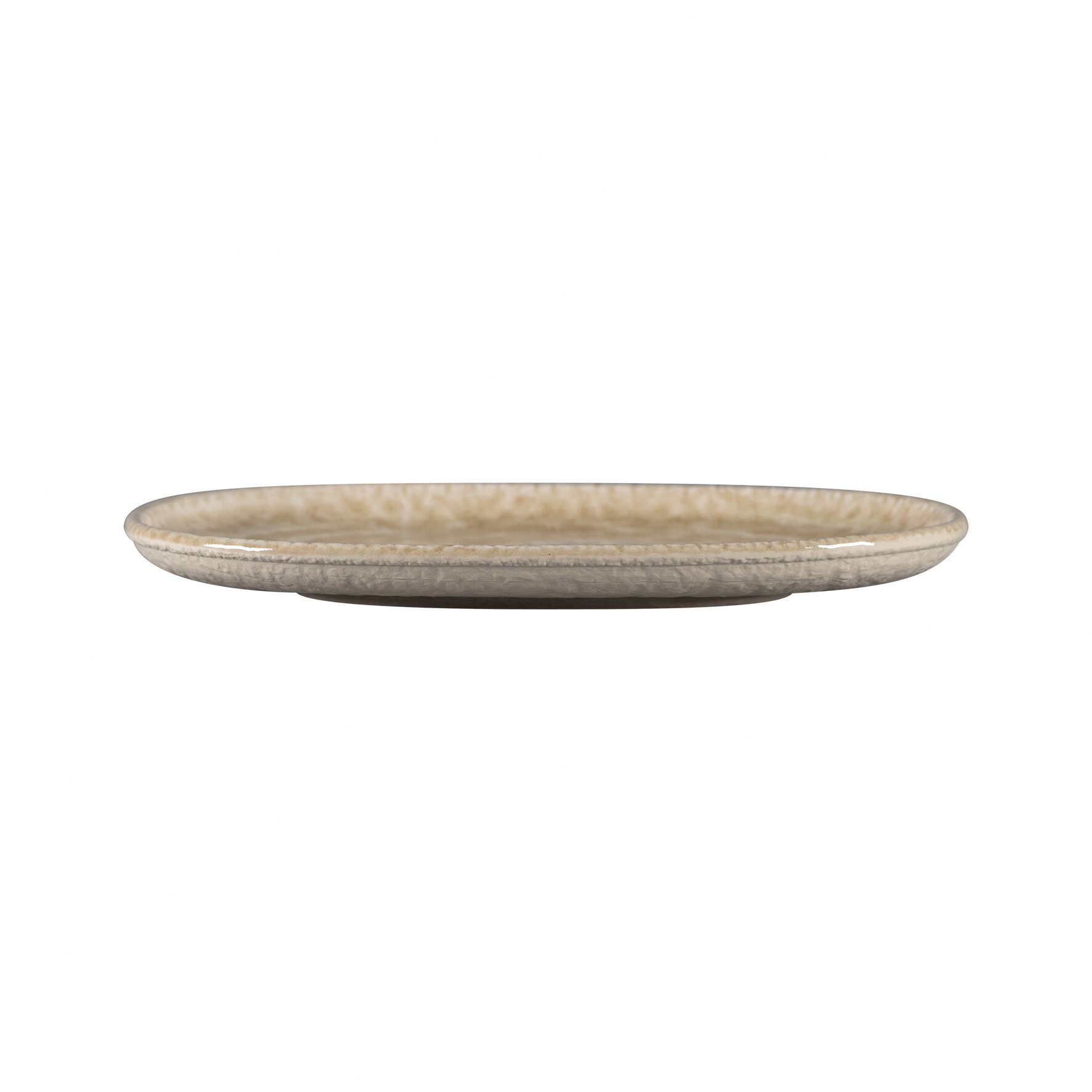 Coupplatte oval 250 x 190 mm Vanilla beige Krush Vanilla Beige