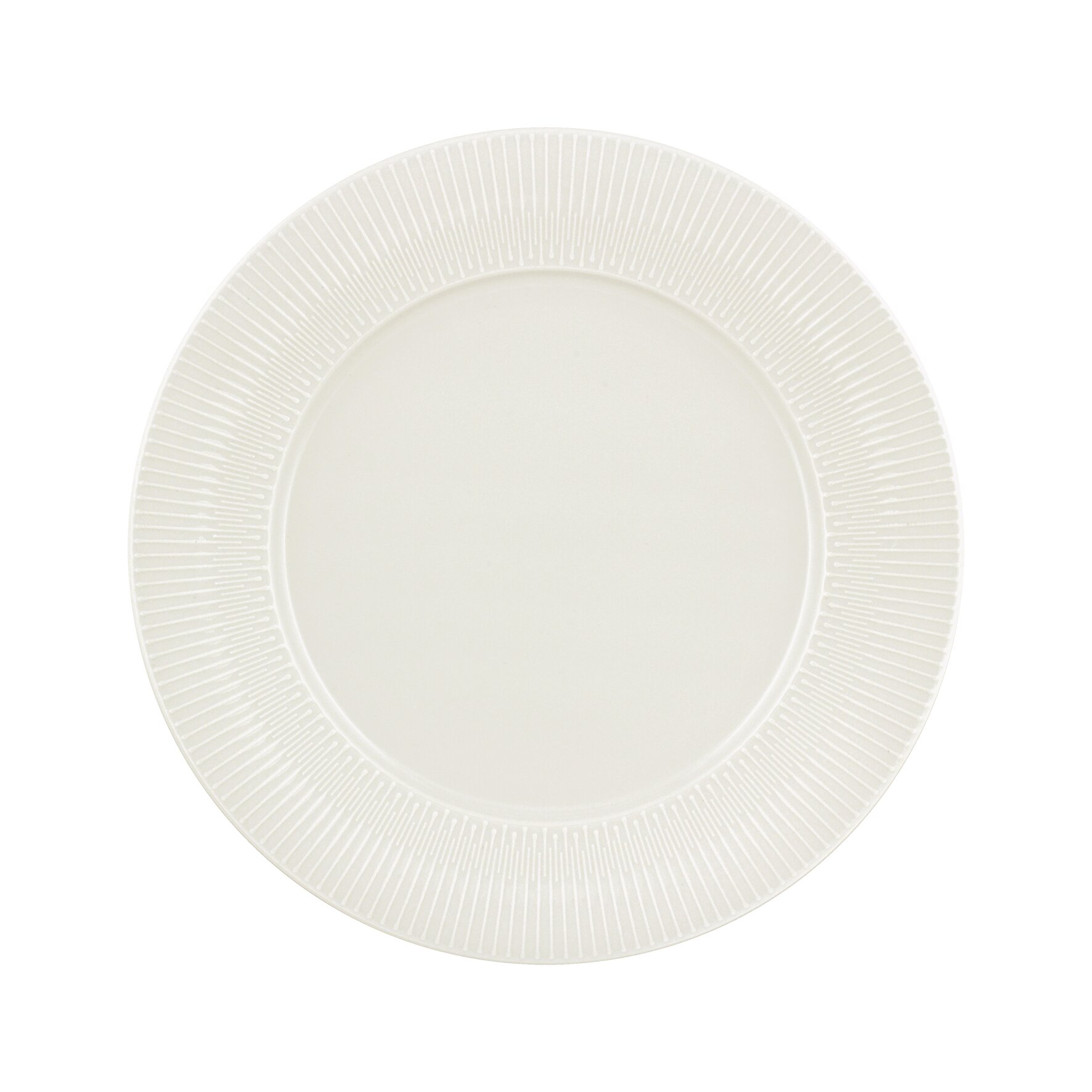 Teller flach rund Fahne Relief 260 mm weiß Delight Vibes