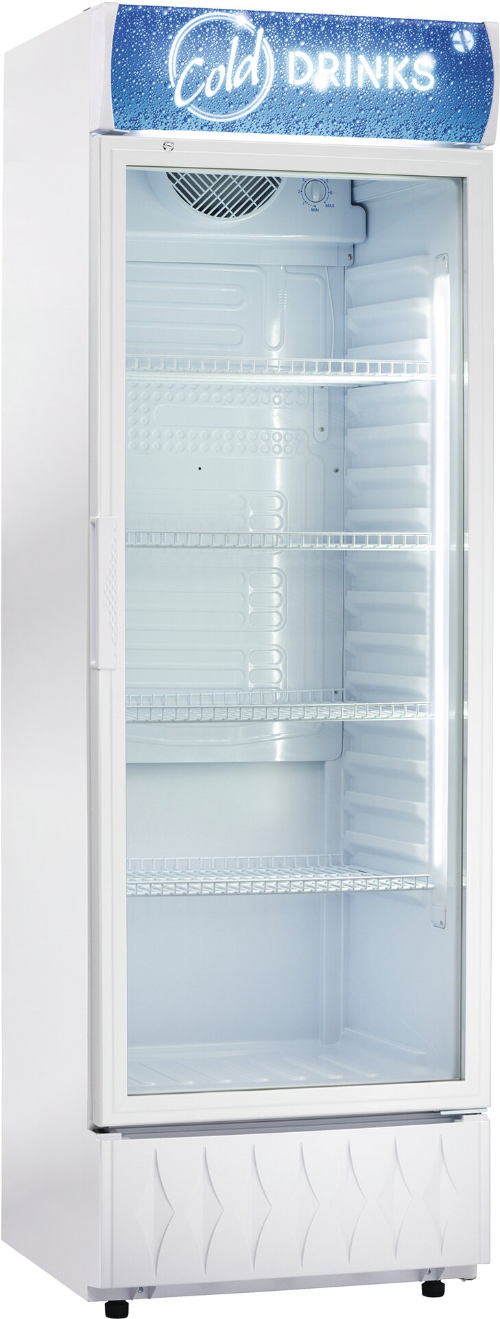 Flaschenkühlschrank Glastür 375 l