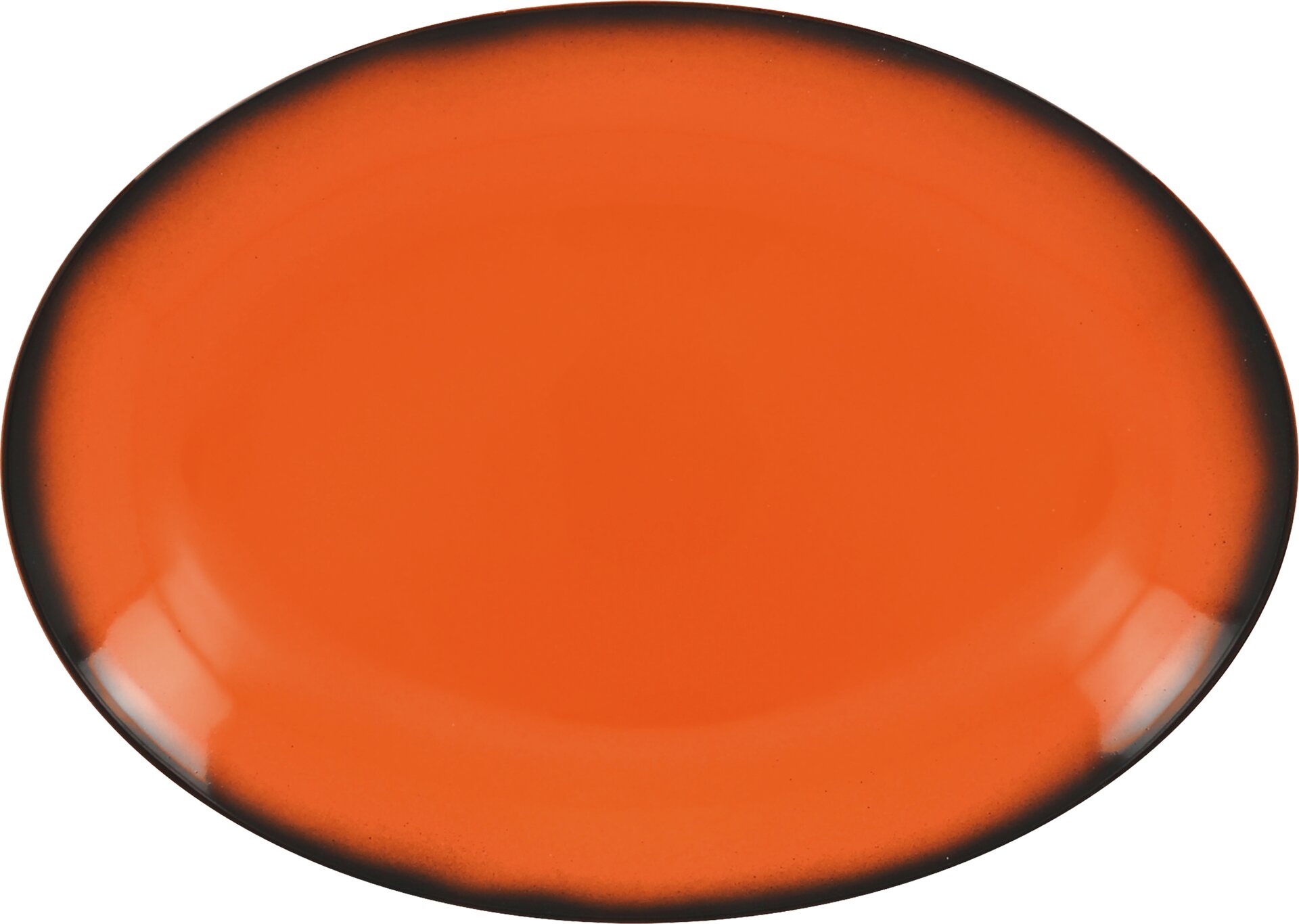Platte oval 360 x 270 mm orange Lea