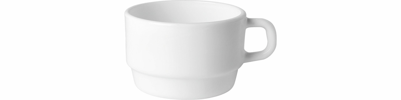 Tasse stapelbar 85 mm / 0,22 l weiß Careware White
