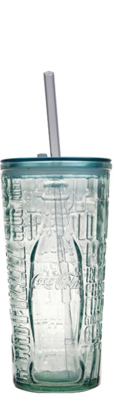Becher No. 4 mit Deckel und Trinkhalm 85 mm / 0,50 l Coca-Cola