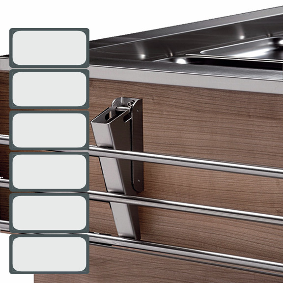 Tablettrutsche Edelstahl, für Büfetts GN 6/1 Tablettrutsche Edelstahl, für Büfetts GN 6/1