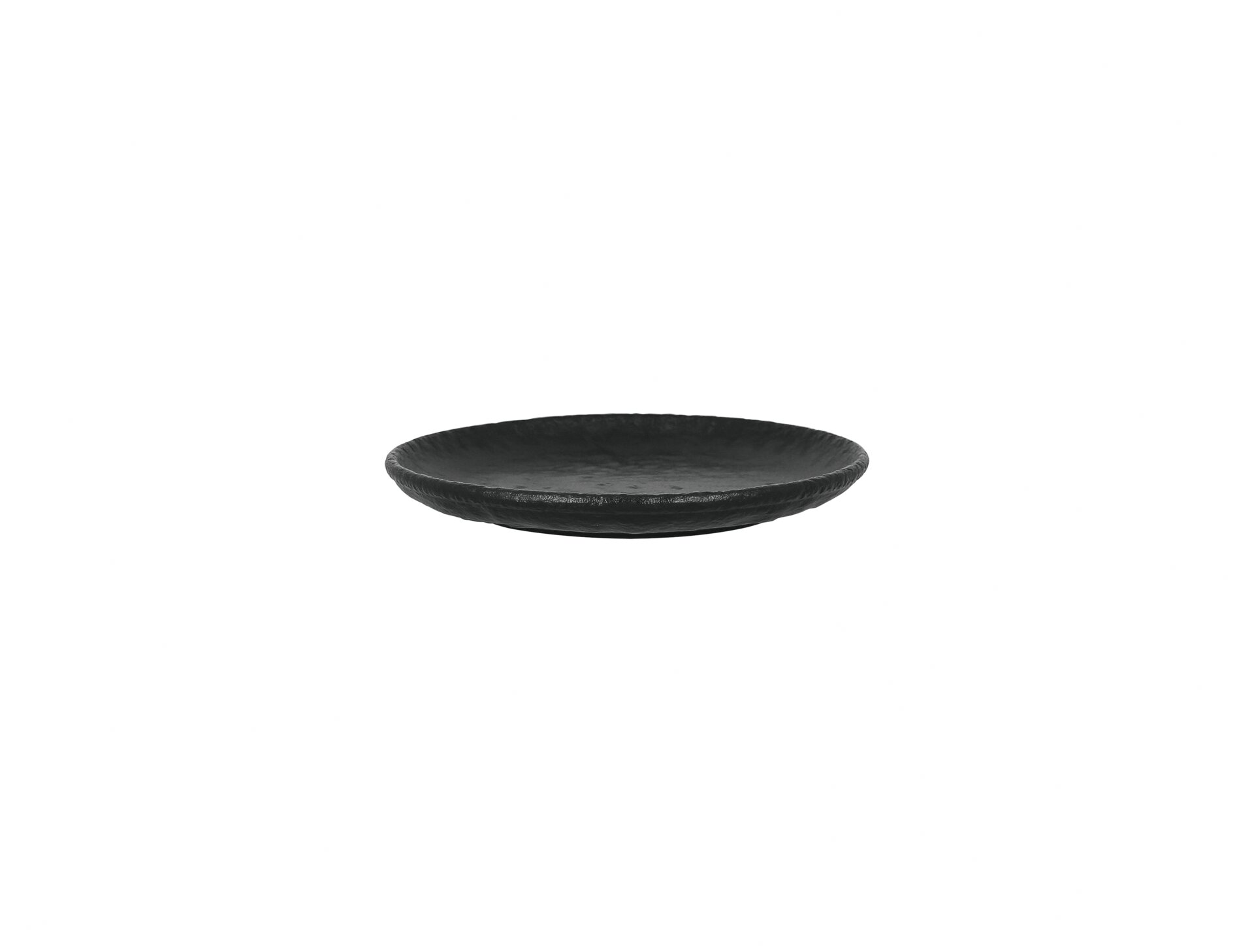 Coupteller flach rund 210 mm schwarz