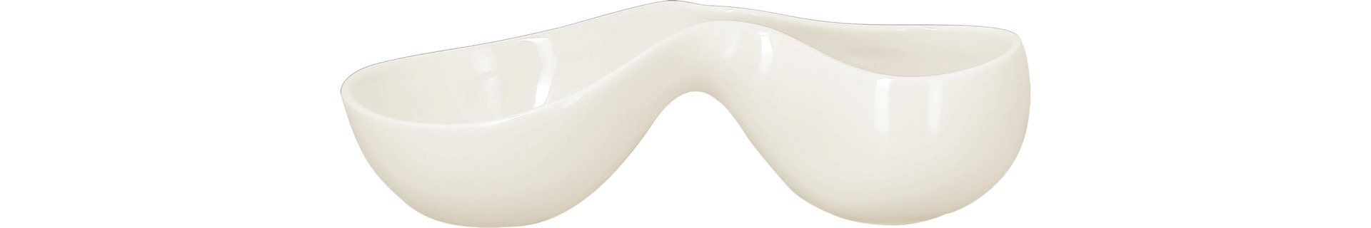 Doppelschale appeal 225 x 125 mm / 0,30 l plain-white