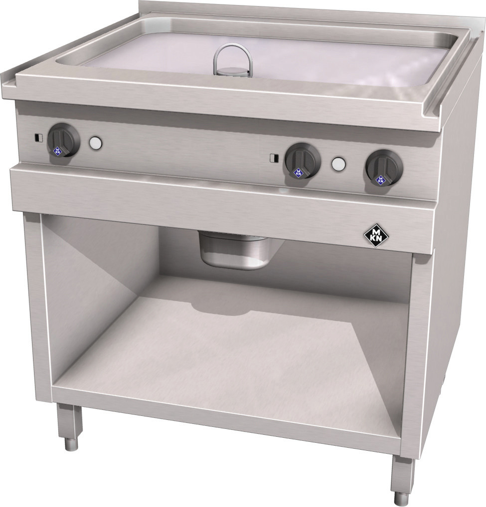 Elektro-Griddleplatte glatt / 2 Supra /  Bratfläche 705 x 545 mm