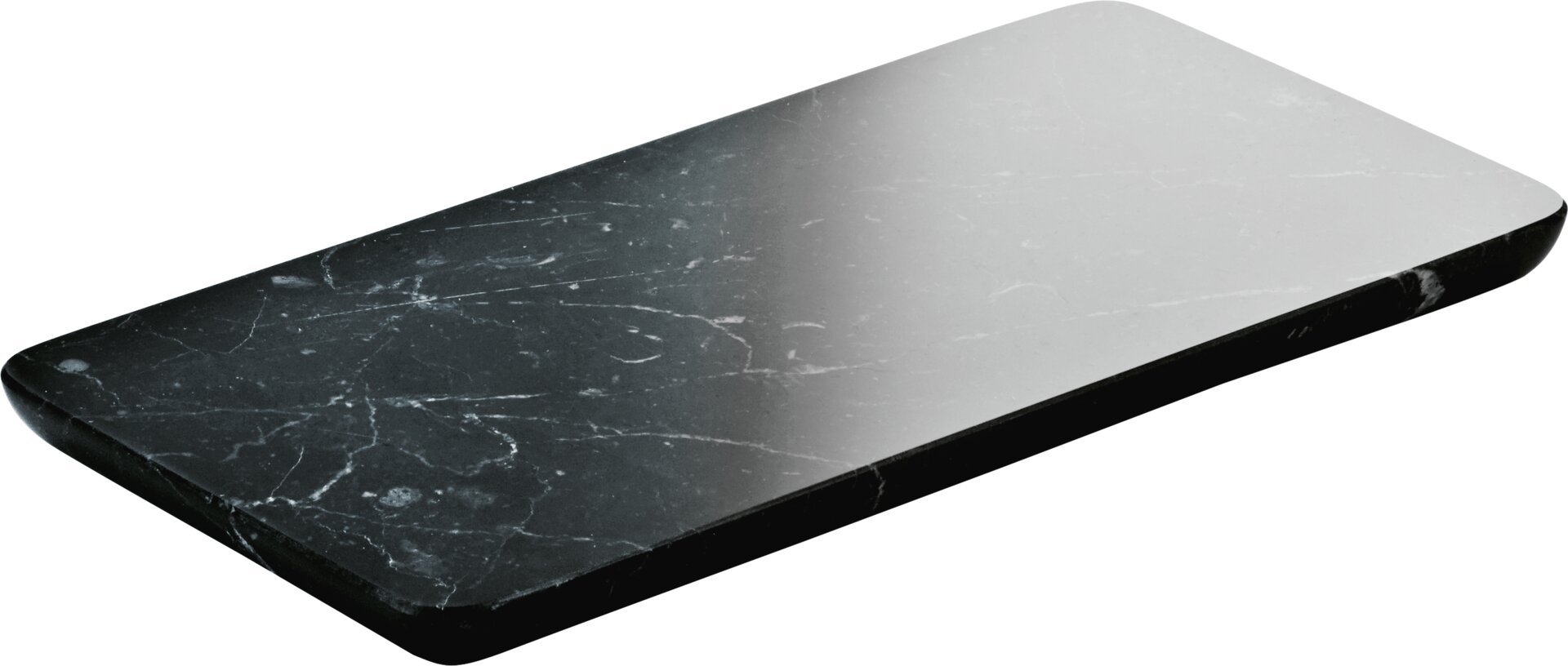 Marmorplatte eckig 180 x 90 mm schwarz Ananti