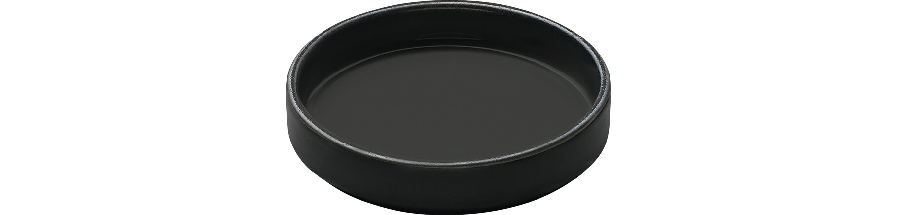 Cocotte-Deckel / Teller modern 118 mm / 0,17 l schwarz Spotlights