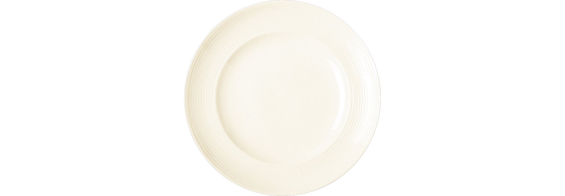 Teller flach rund 150 mm crème