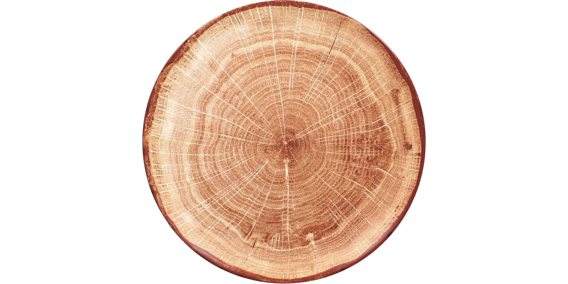 Coupteller flach 270 mm timber-brown Woodart