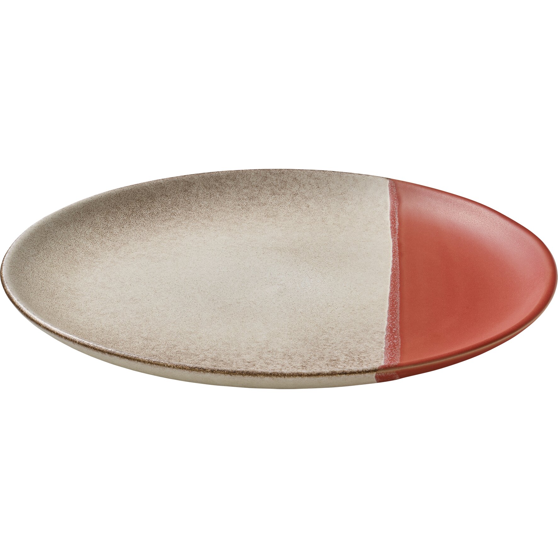 Coupteller flach rund 290 mm koralle Spot On