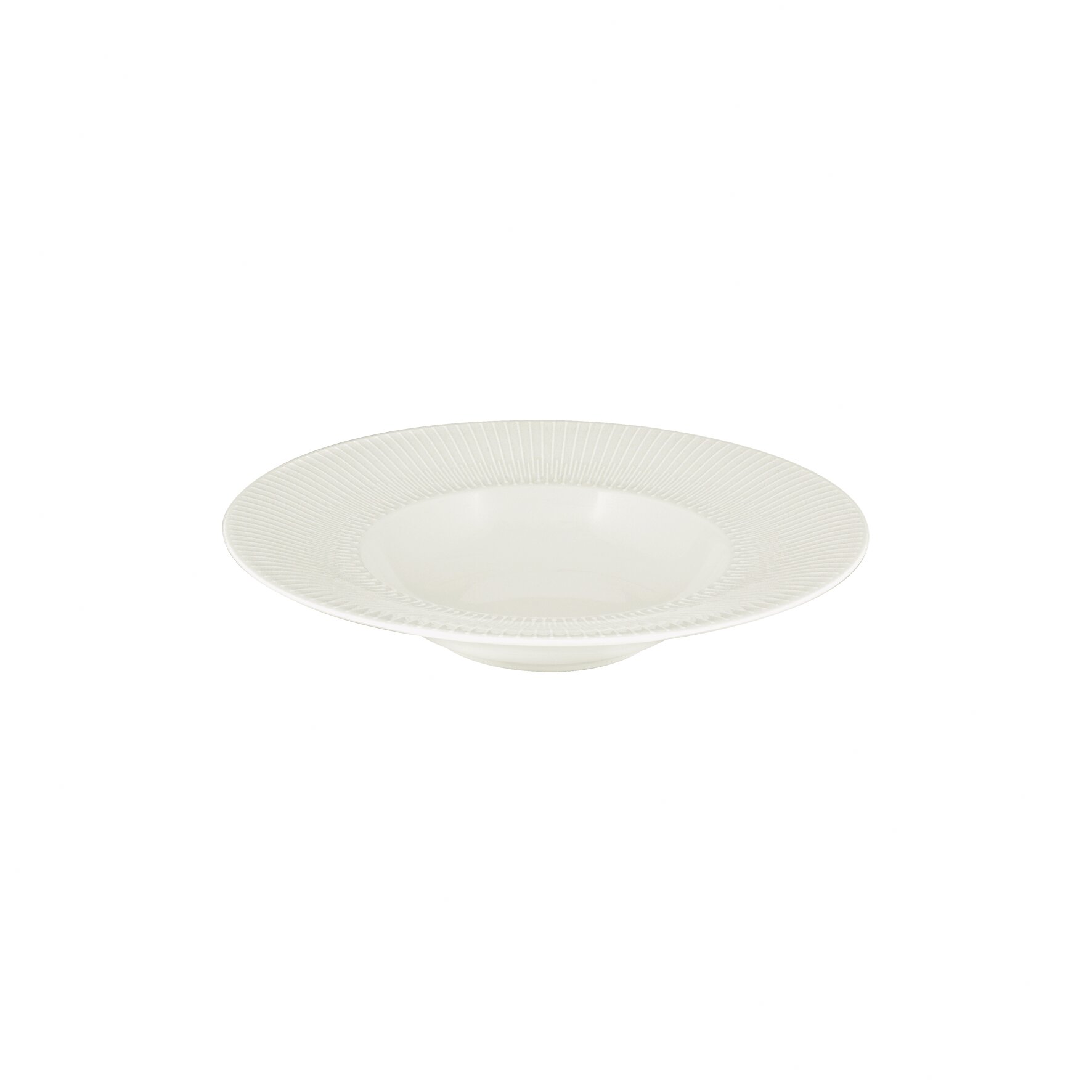 Teller tief rund Fahne Relief 201 mm / 0,16 l weiß Delight Vibes