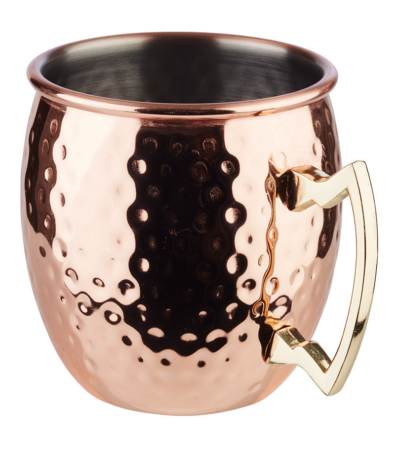 Becher 0,55 l / 90 mm Kupferlook gehämmert