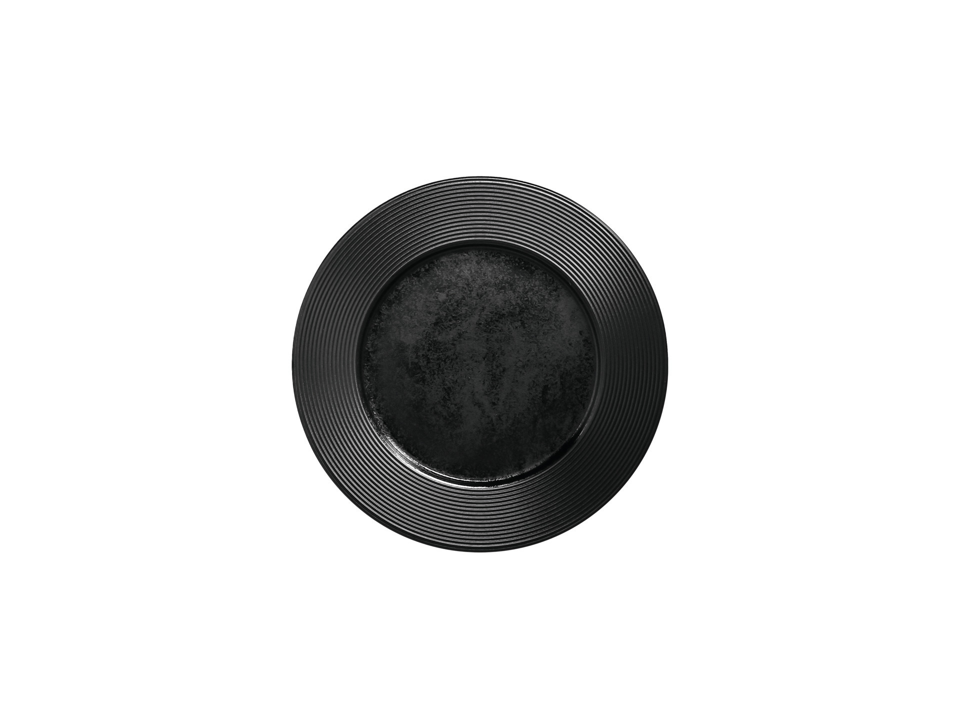 Teller flach 220 mm schwarz