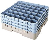 Gläserkorb 36 Fächer Glas max. ø 72 mm, H 257 mm / 500 x 500 mm