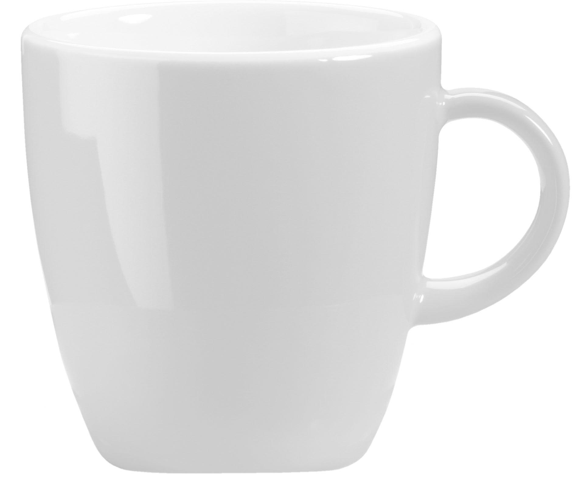 Latte Macchiatotasse "Barista" weiß