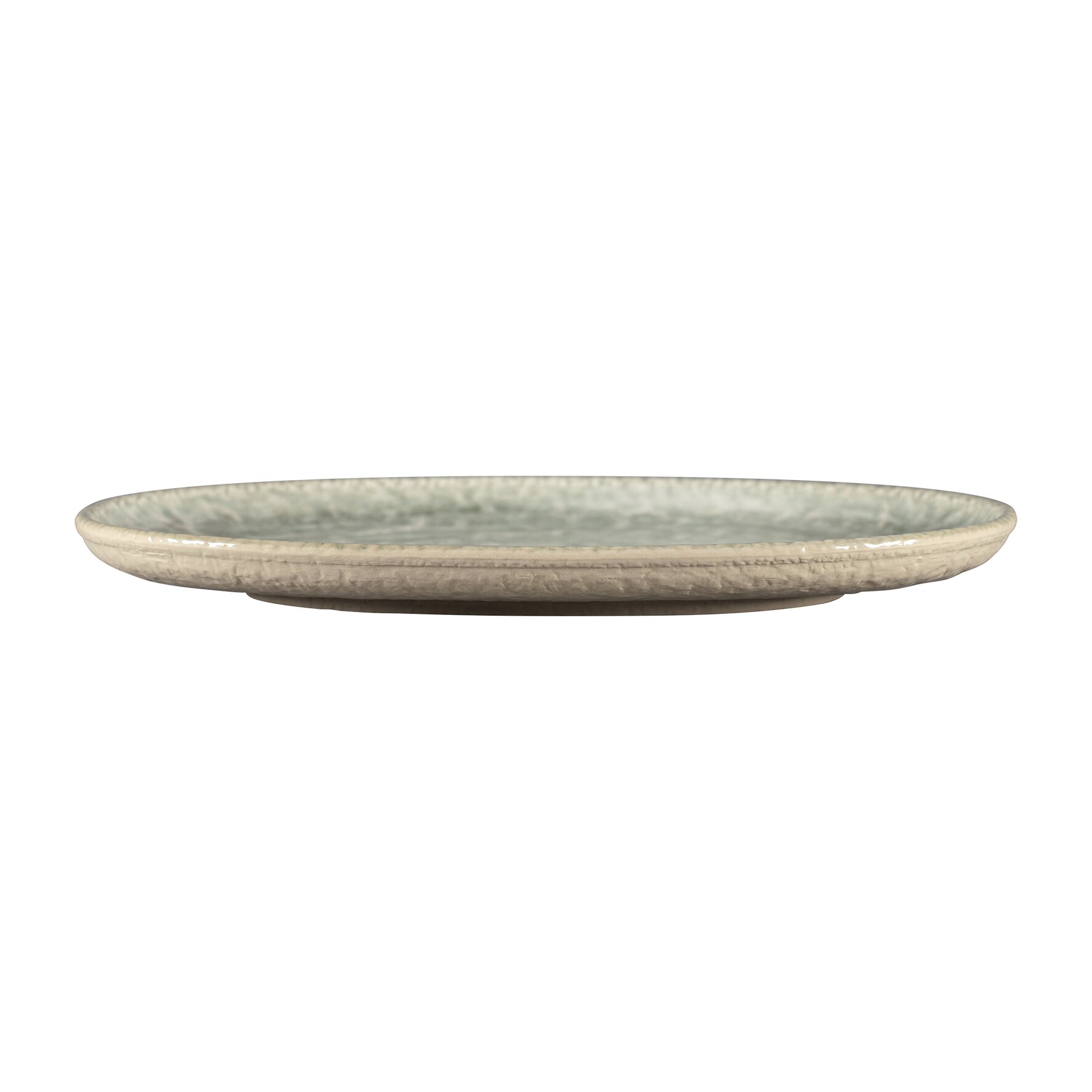 Coupplatte oval 280 x 205 mm Celadon green Krush Celadon Green