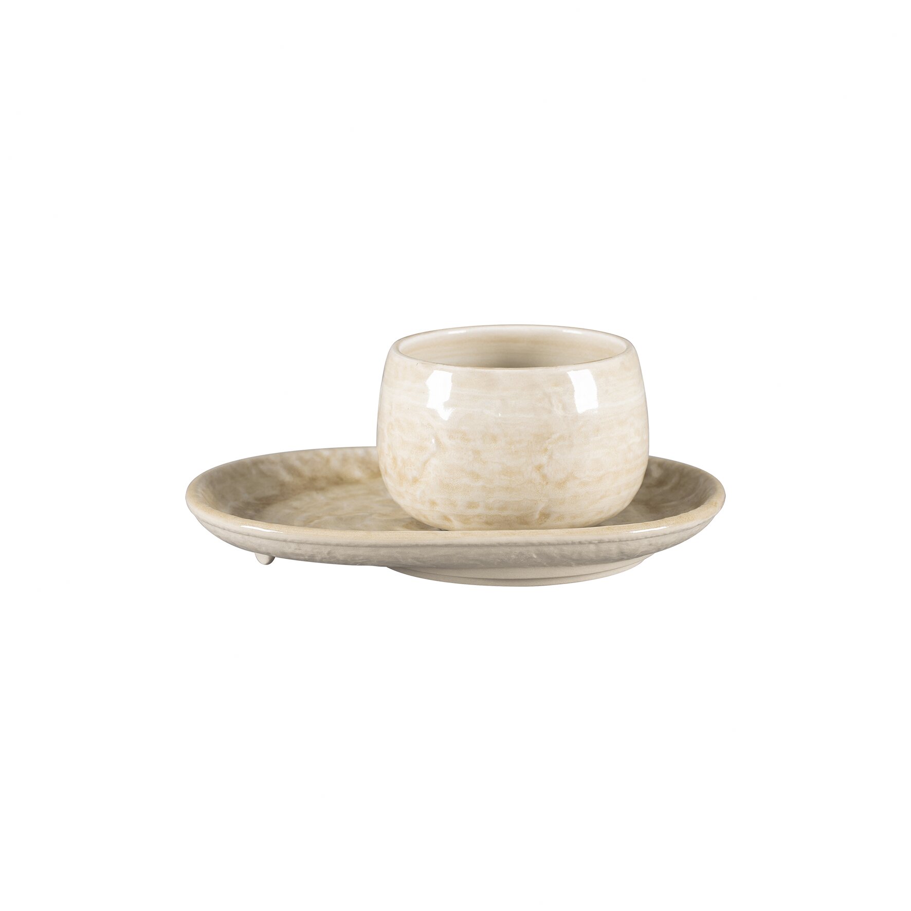 Tasse ohne Henkel 90 mm / 0,30 l Vanilla beige Krush Vanilla Beige
