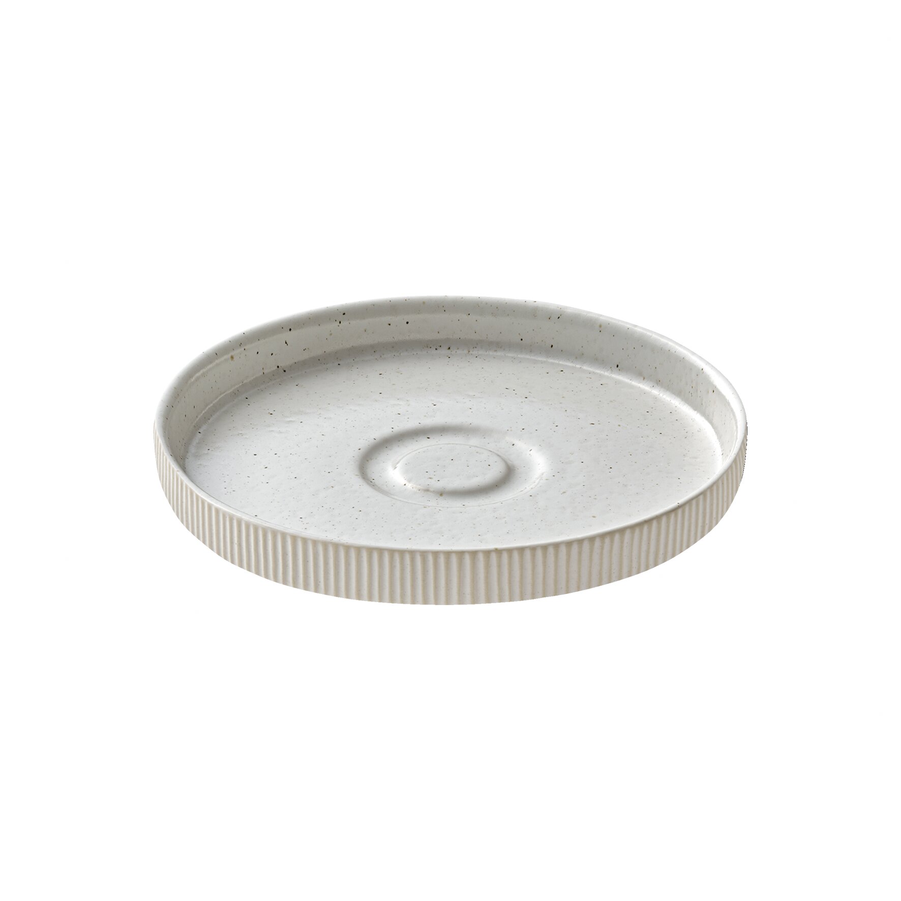Untertasse rund Relief 150 mm weiß Nara weiß