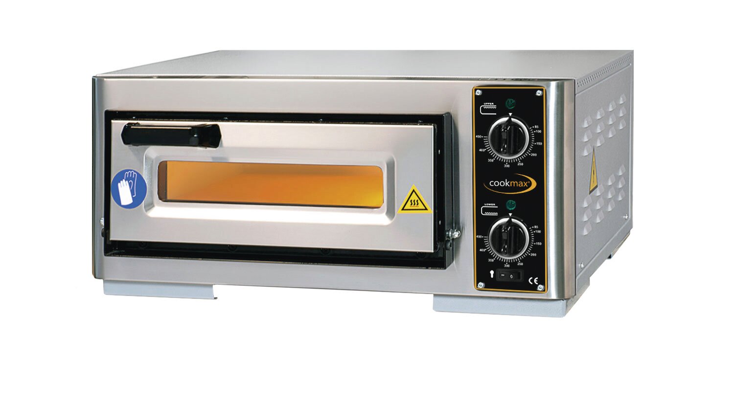 Pizzaofen 1 Backkammer für 1 Pizza ø 400 mm