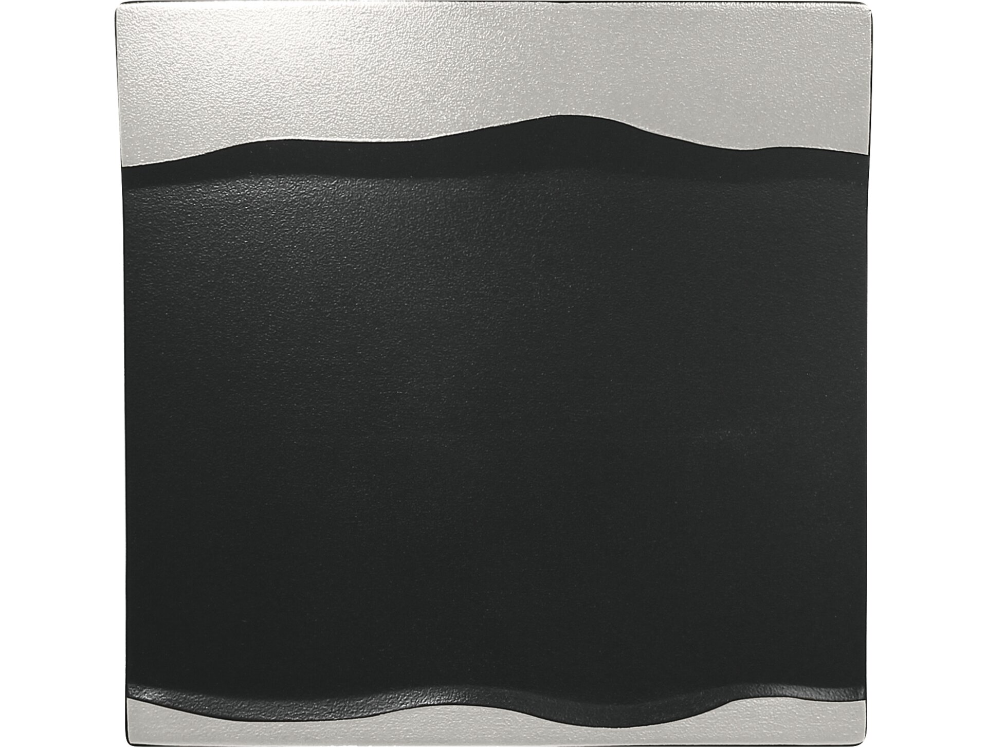 Platte quadratisch 250 x 250 mm Astro black-silver Metalfusion