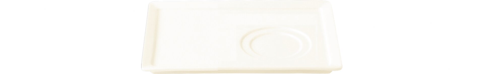 Platte Wasabi rechteckig 2 Ringe 180 x 140 mm crème