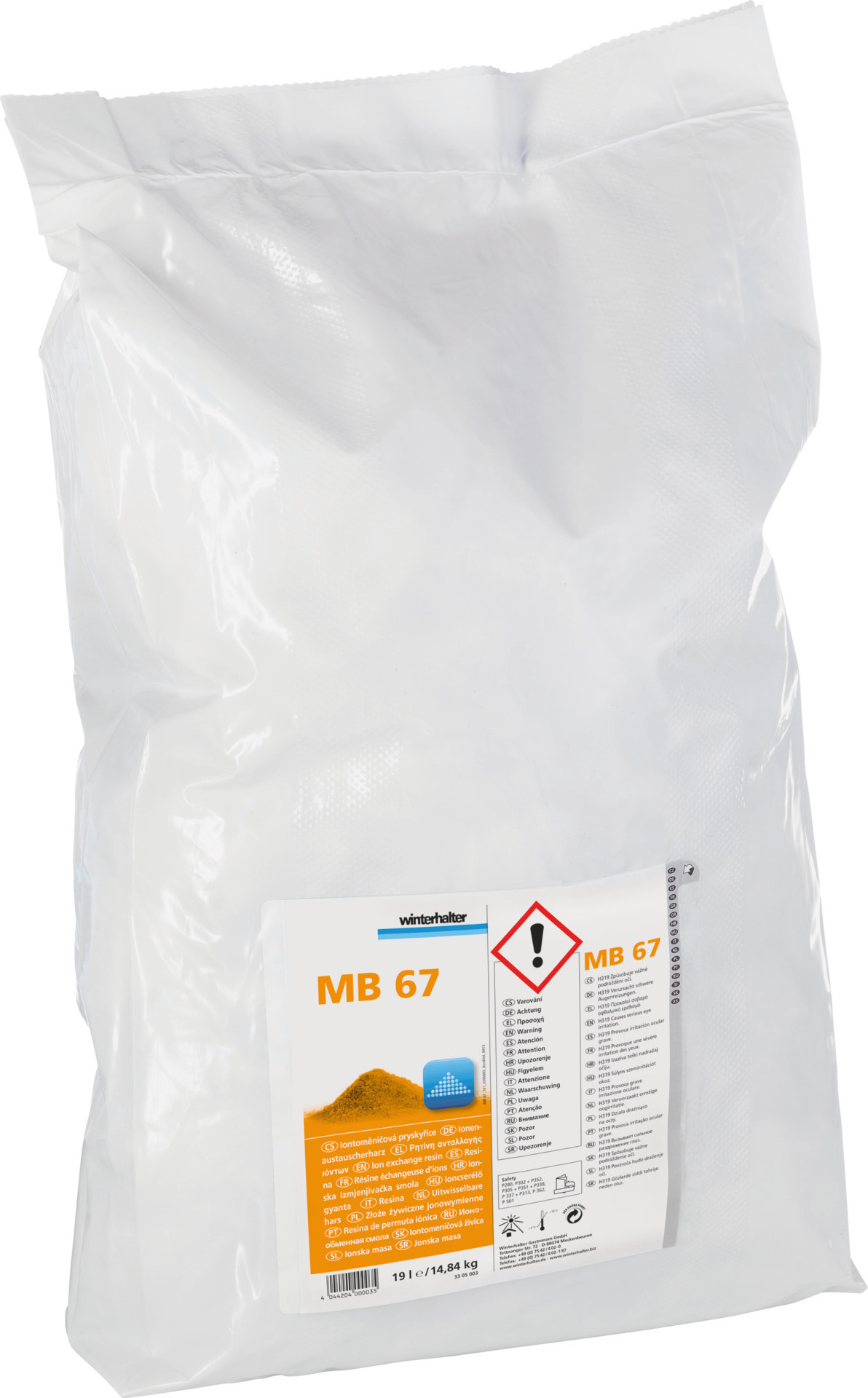 Ionenaustauscherharz MB 67 / Folienbeutel 19,00 l
