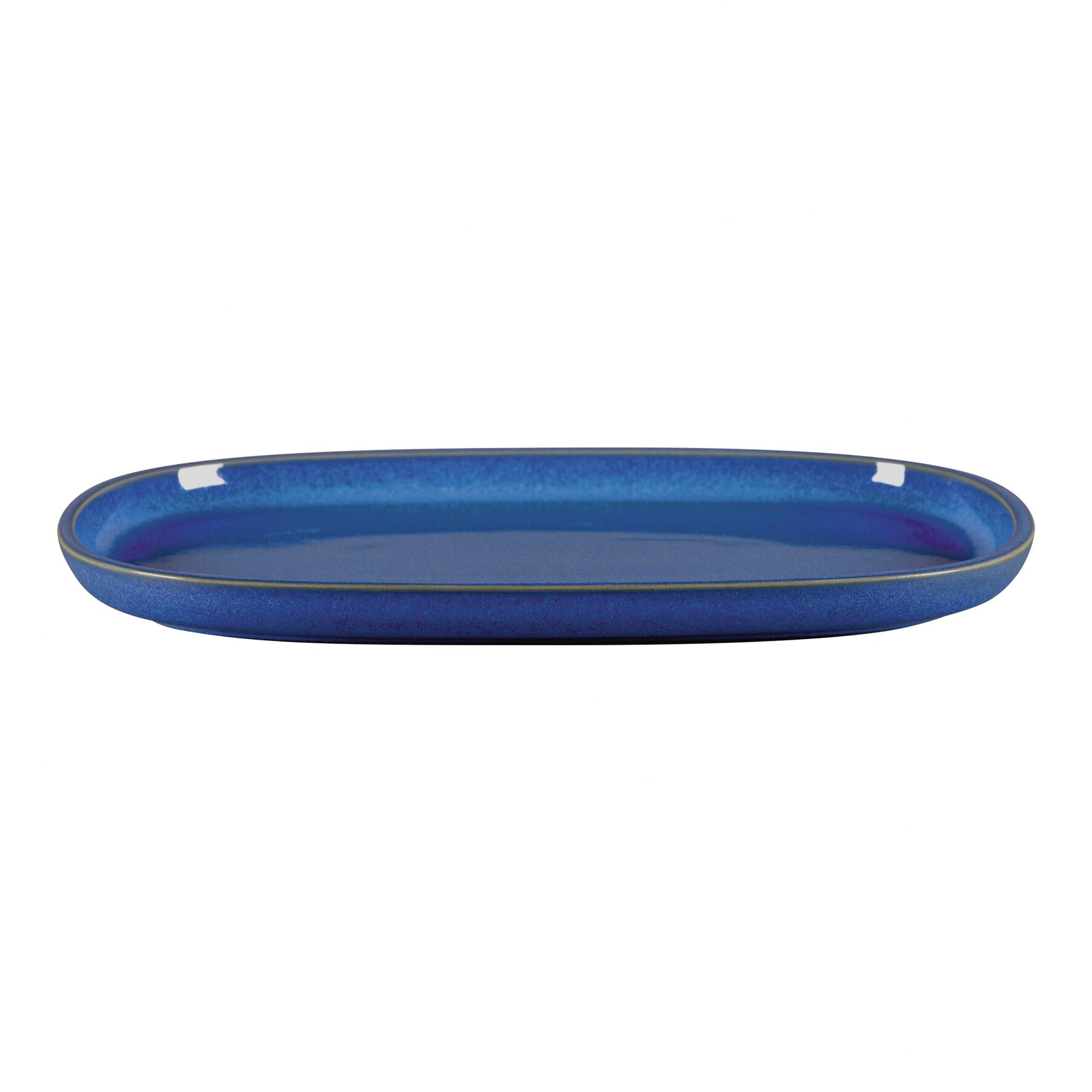 Platte oval flach 332 x 230 mm cobalt blue Ease Cobalt Blue