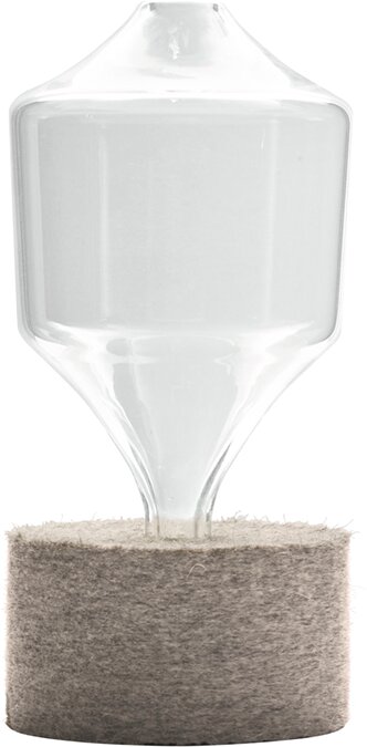 Glas-Vase kleine Öffnung mit Filzsockel 78 x 78 x 150 mm Additions