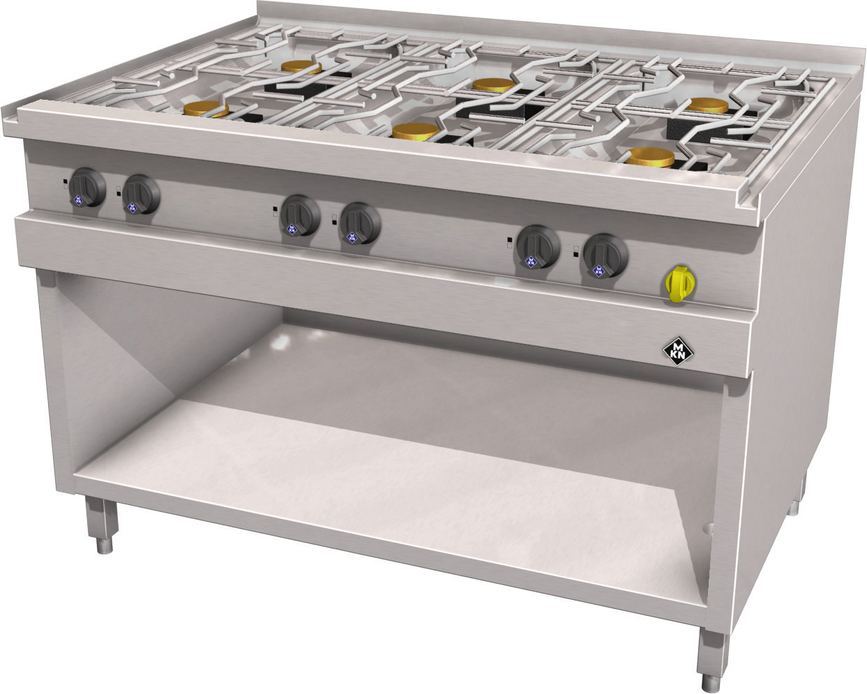 Gas-Herd 6-flammig / Optima 850 /  1200 x 850 x 700 mm