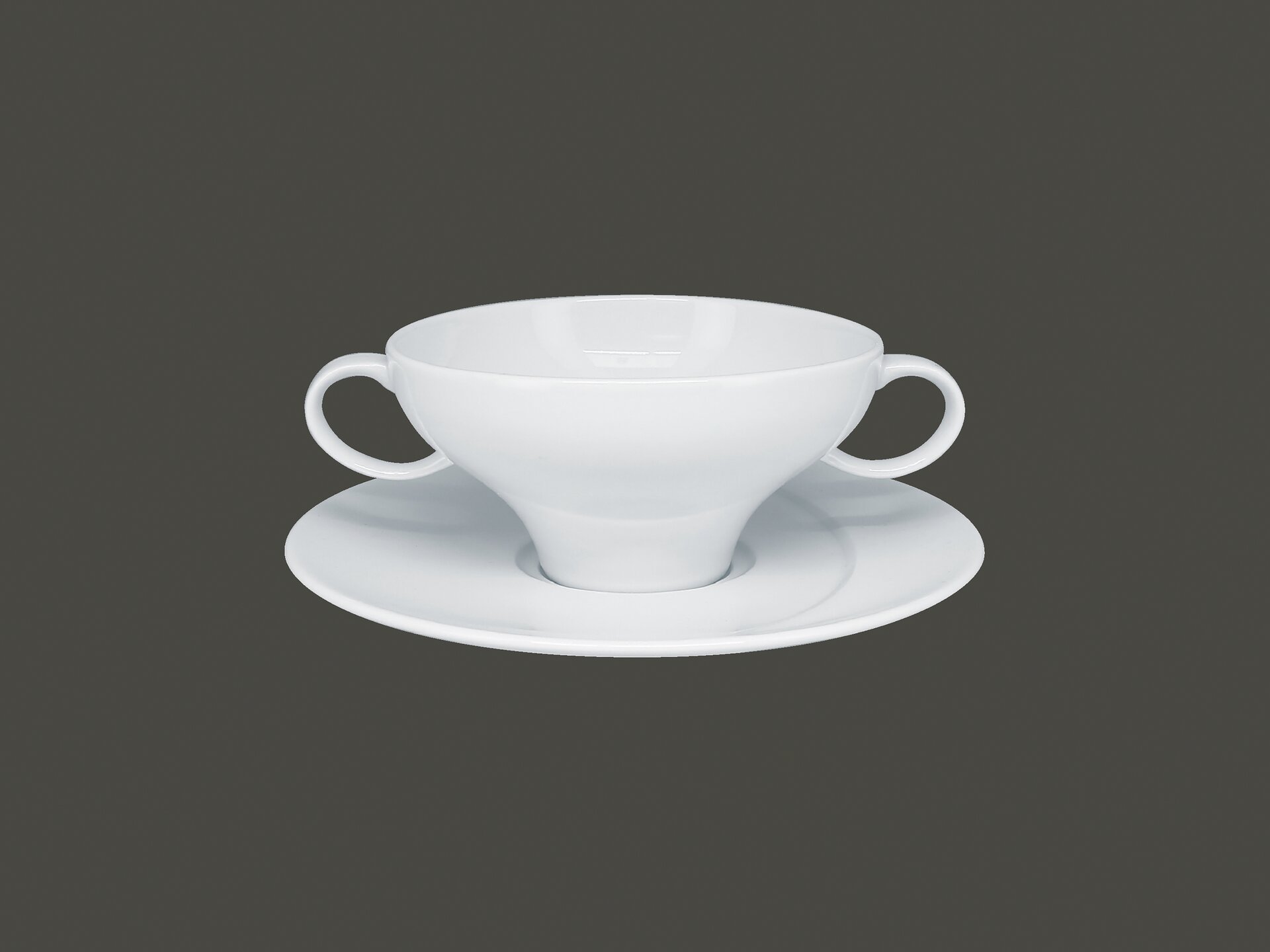 Suppentasse mit 2 Henkel 0,36 l plain-white Moon