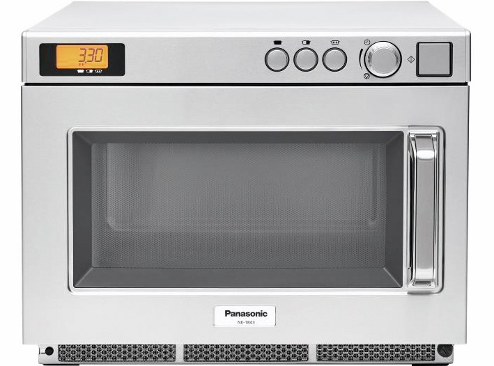 Panasonic-Mikrowelle NE-1843 1800 W 18 l mit Drehknopf 422 x 508 x 337 mm