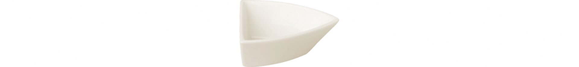 Miniatur-Boot dreieckig 75 x 60 x 30 mm crème