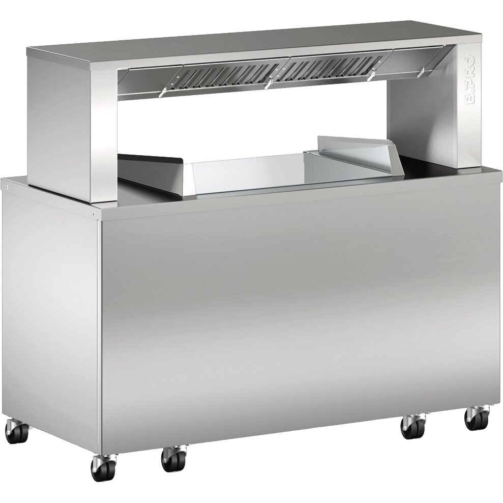Frontcooking-Station BC FS 2.1 / für 2  Auftischgeräte / 1544 x 756 x 1362 mm