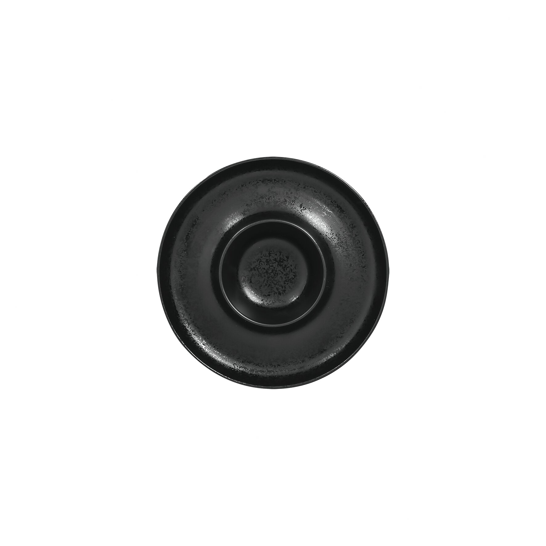 Teller rund mit Mittelteil tief ashore 190 mm schwarz