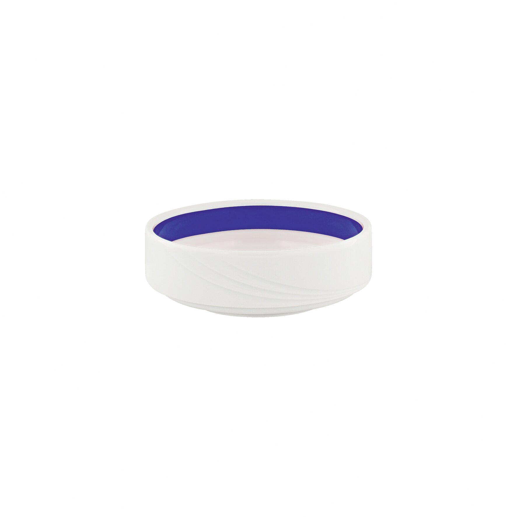 Schale rund stapelbar Relief 120 mm / 0,30 l dunkelblau Donna Senior