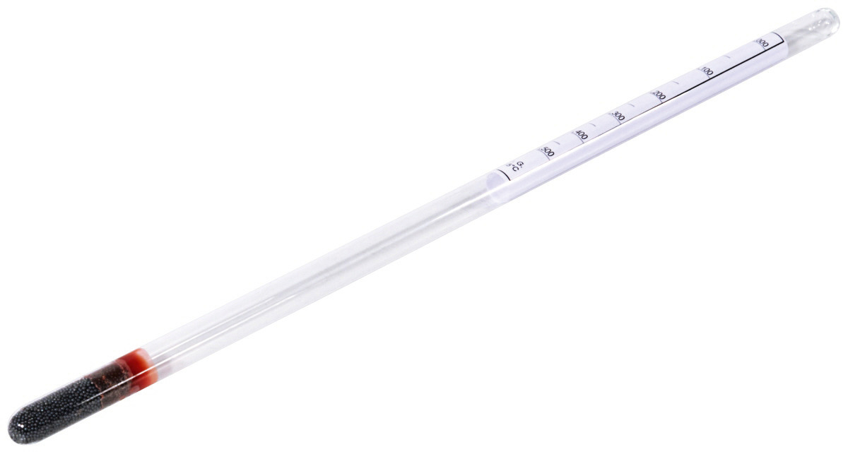 Zuckerwaage / Dichtemesser 295 mm aus Glas, geeignet auch für Salzlösungen
