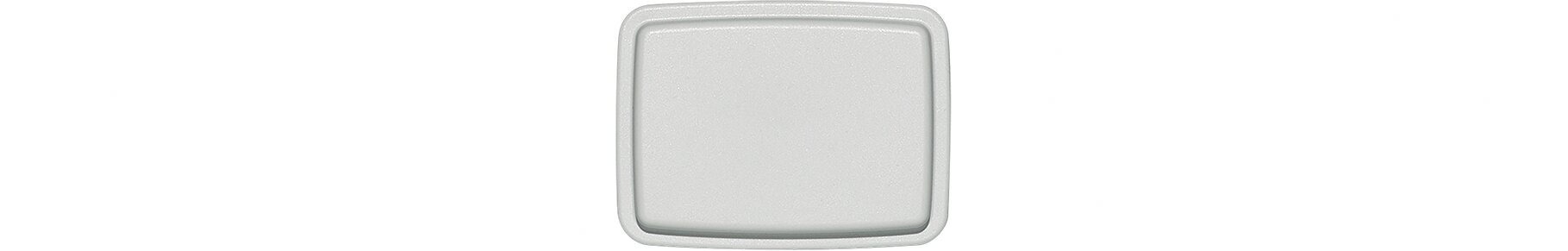 Kunststoffdeckel eckig 117 x 88 mm grau (160°C) Kunststoffdeckel