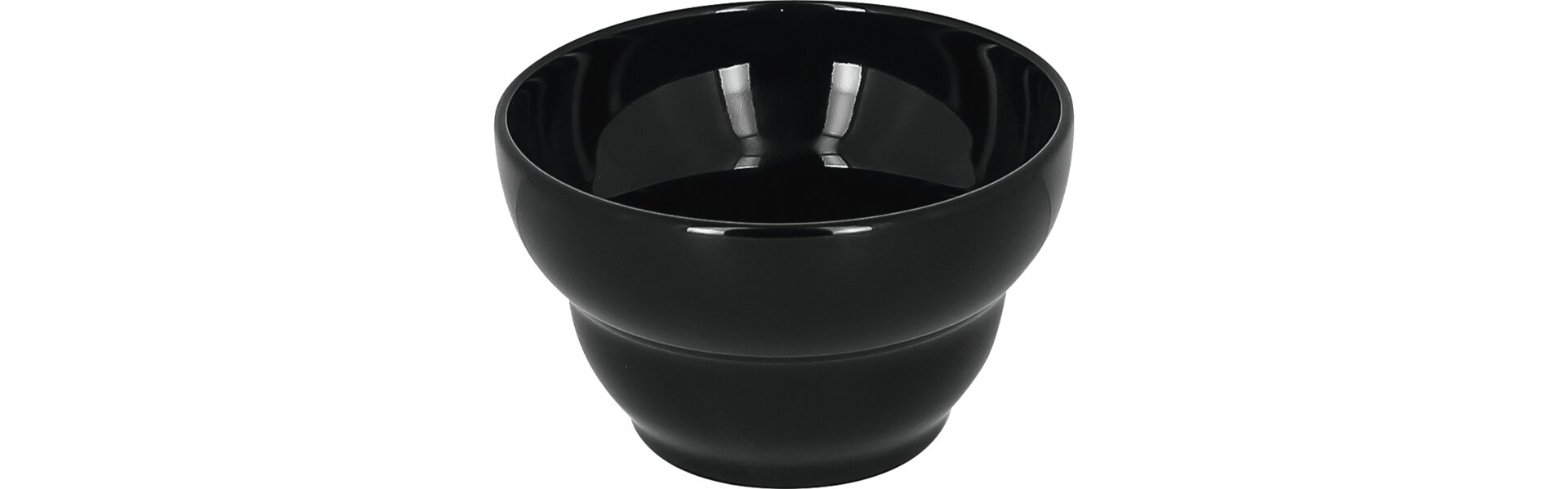 Schale rund doppelwellig 123 mm / 0,42 l schwarz Aurea