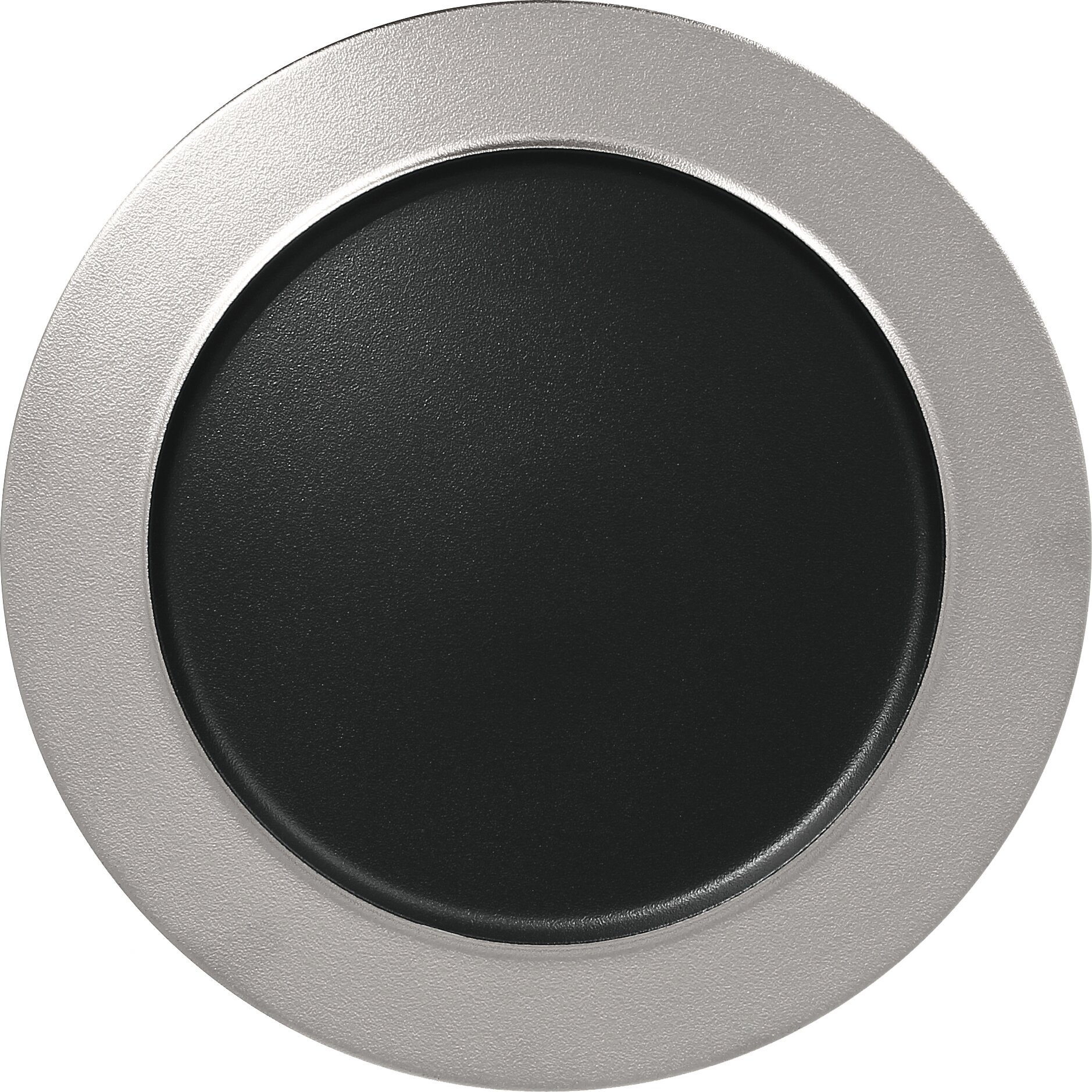Teller flach mit Rand 320 mm black- silver Metalfusion