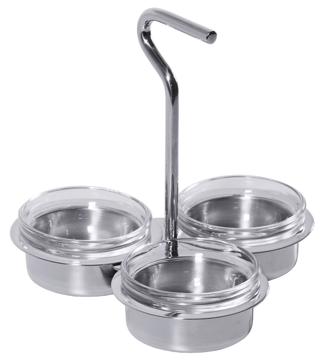 Marmeladen-Etagere 140 x 140 x 130 mm mit drei Glasschälchen