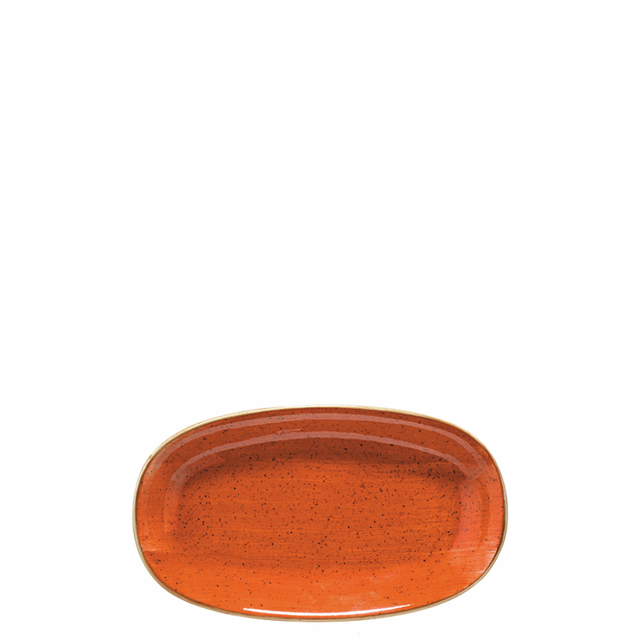 Platte oval Gourmet 192 x 111 mm Aura Terracotta