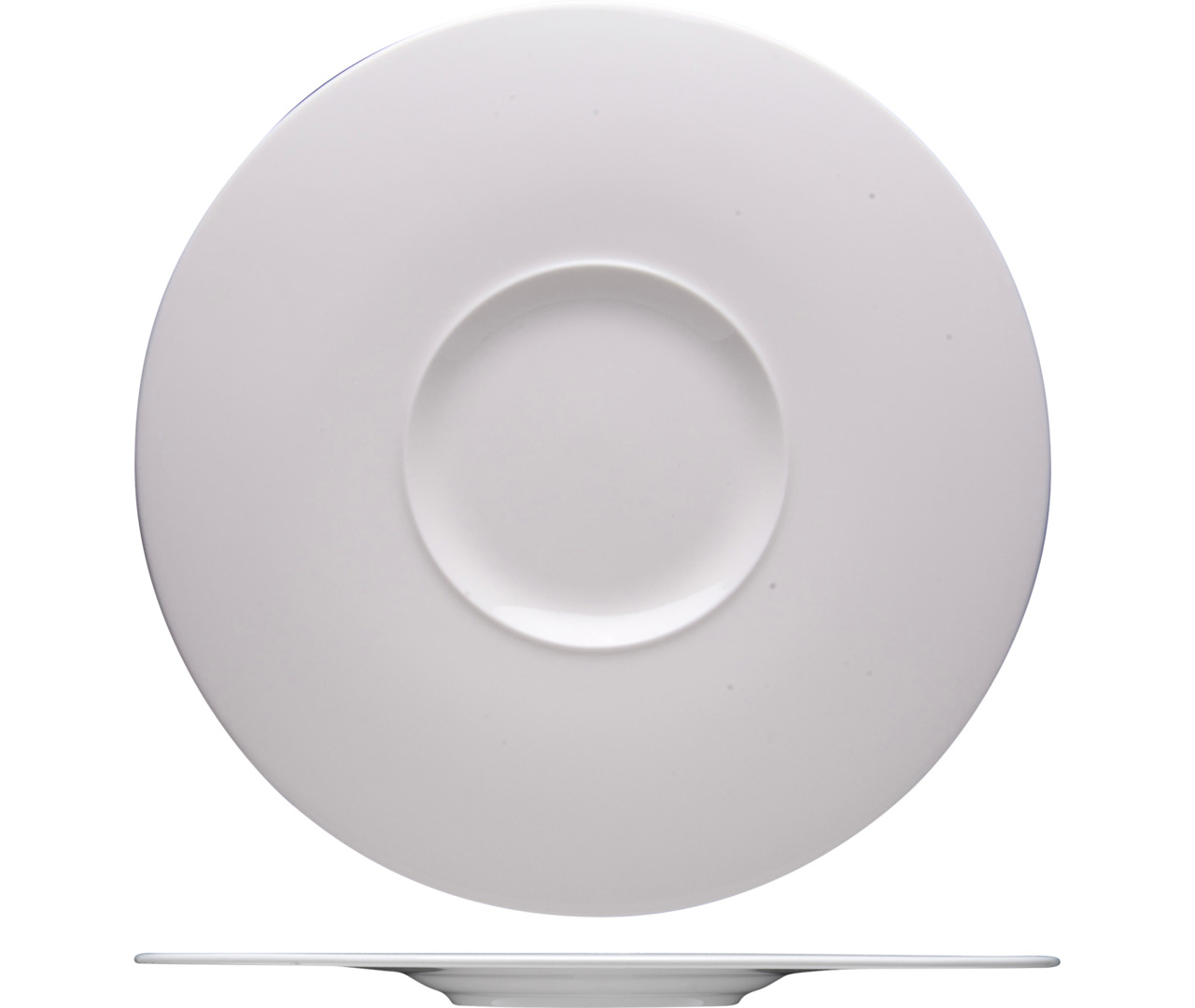 Gourmetteller flach breite Fahne 310 mm weiß Specials