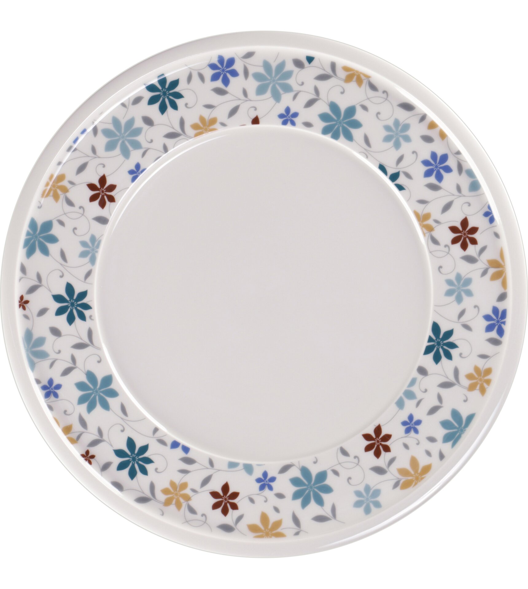 Teller flach mit Rand 318 mm weiß mit Dekor Summer Ease Summer
