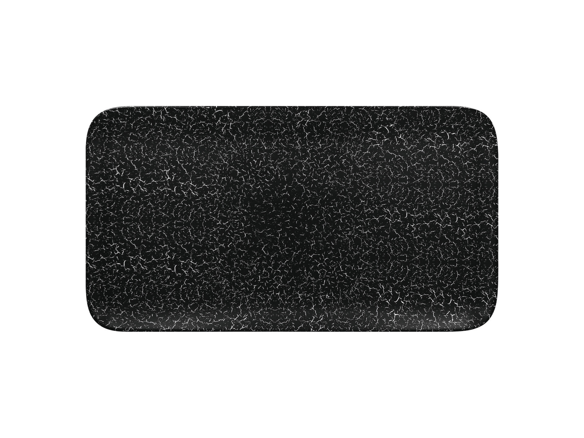 Platte rechteckig 380 x 210 mm schwarz