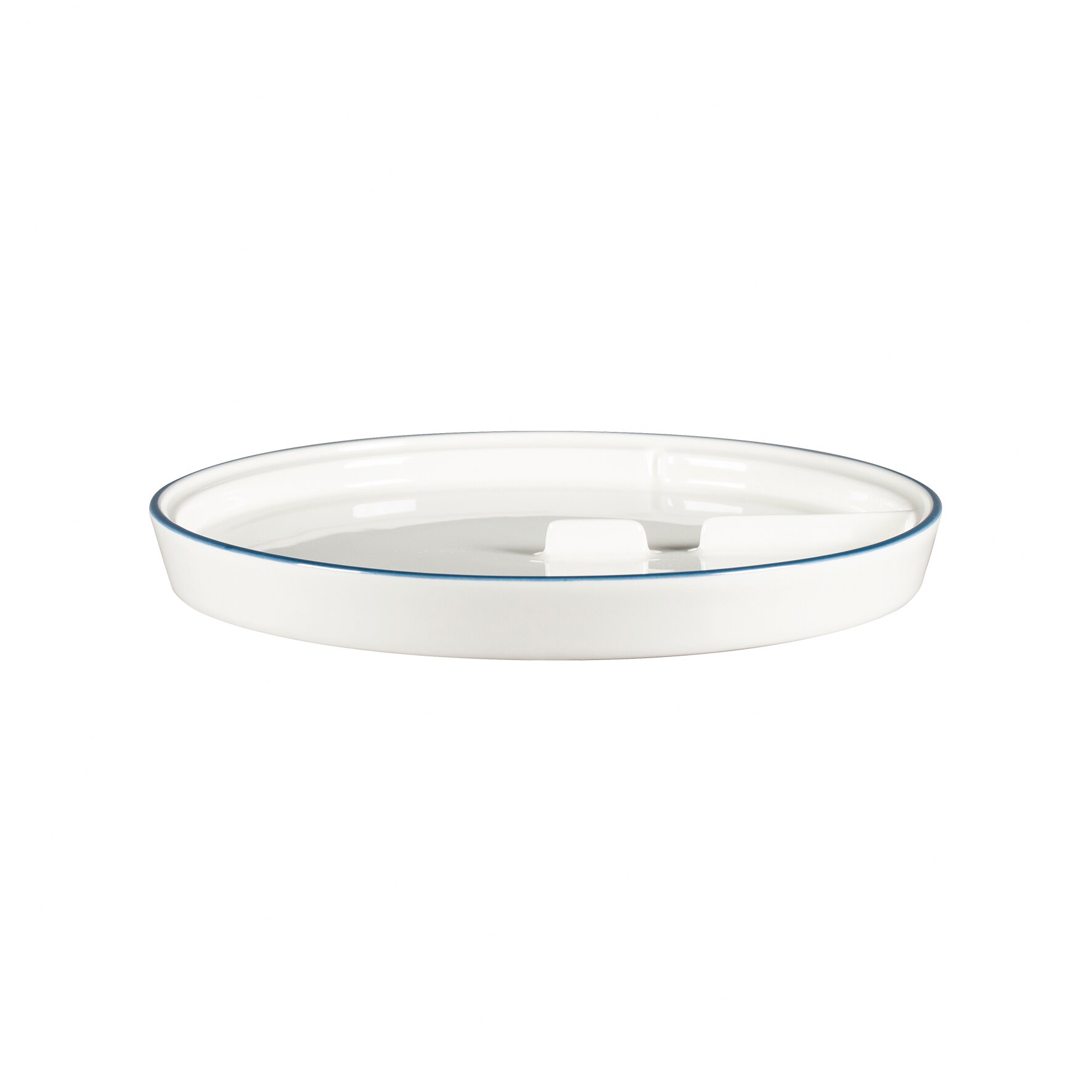 Teller flach ohne Rand 228 mm blue line Sensate