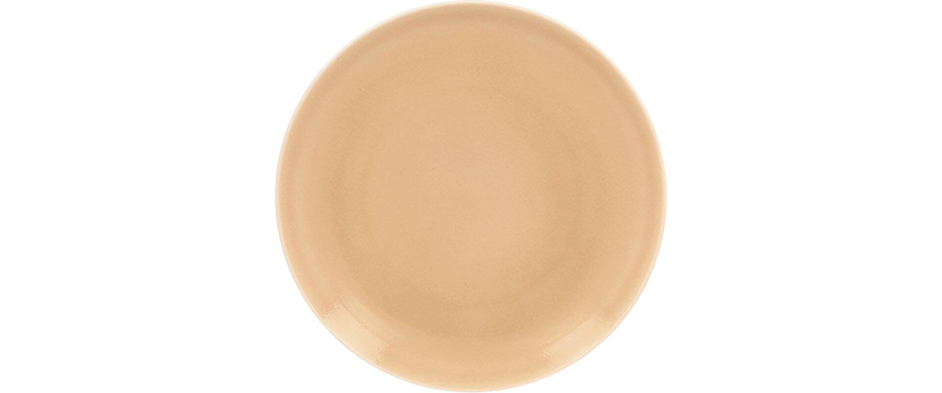 Coupteller flach 150 mm beige Vintage