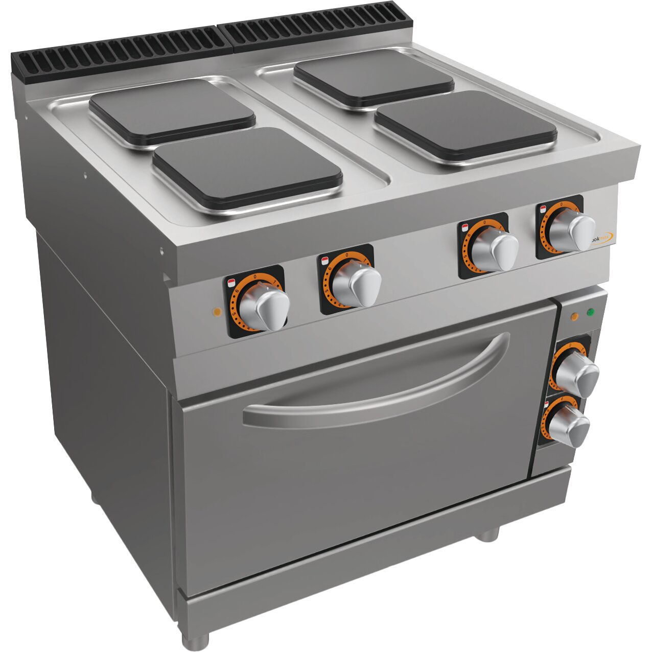 Elektro-Herd 4 Platen, mit Elektro-Backofen GN 2/1