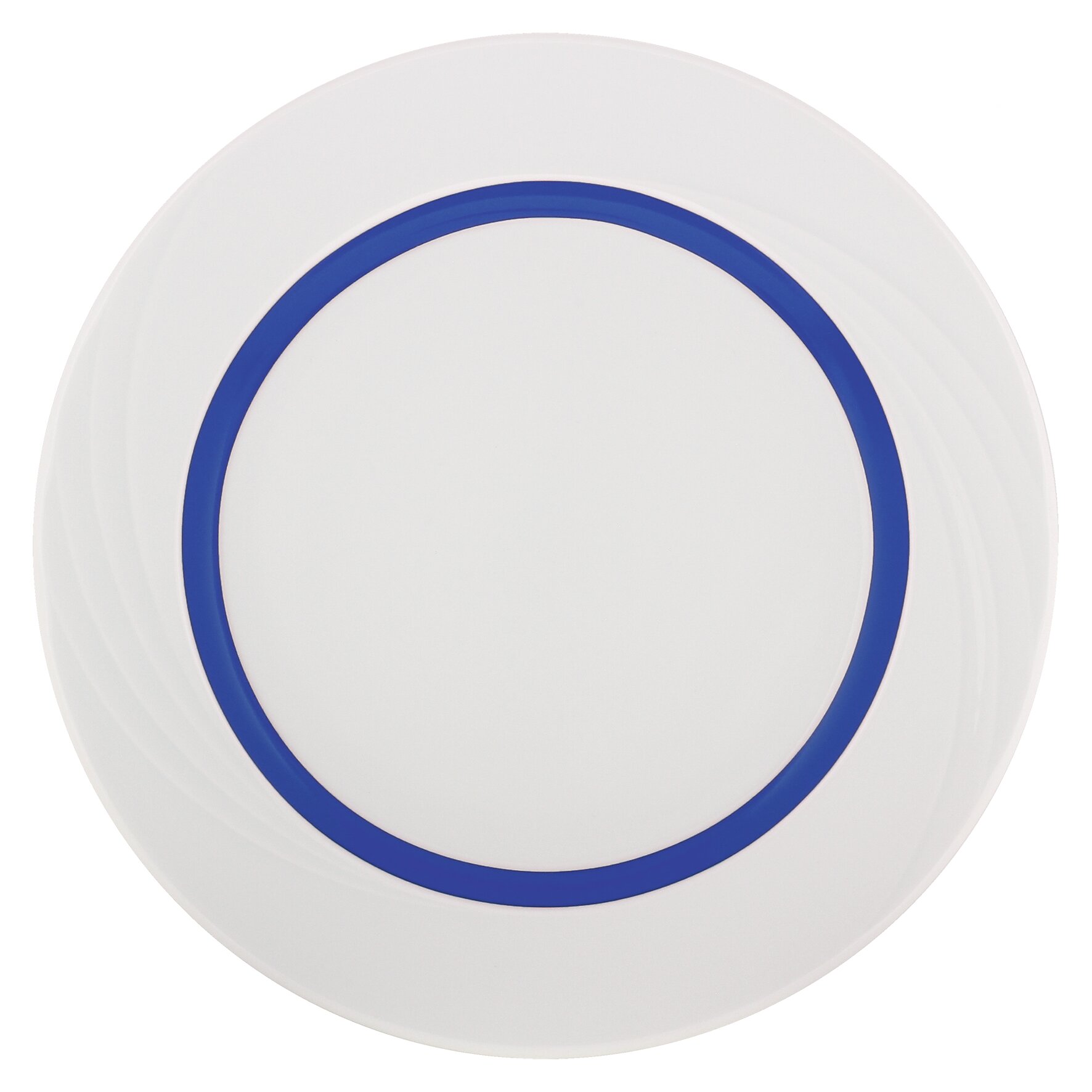 Teller flach rund Fahne Relief 257 mm dunkelblau Donna Senior