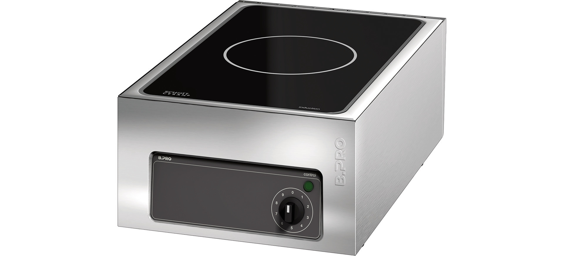 Induktionskochfeld 1 Heizzone /  Feld 564 x 339 mm / Auftischgerät